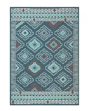 LR Home Evette Rios Southwestern Tribal Polypropylene Indoor/Outdoor Area Rug