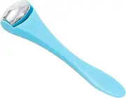 Linjinx Cooling Face Ice Roller Mini Massager for Puffy Eyes Dark Circles Wrinkles Pores Soothing Skincare Beauty Tool White Steel&Blue One Size
