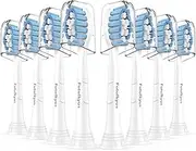 Replacement Toothbrush Heads for Philips Sonicare Sensitive 4100 Simply Clean Electric Brush Head, 8 Pcs White