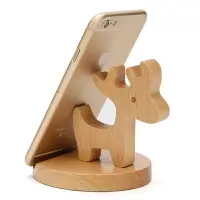 在飛比找樂天市場購物網優惠-實木制創意可愛卡通小鹿放手機座支架桌面實用木質擺件小東西禮品