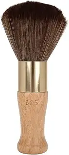 NECK DUSTER BRUSH GENTLE HAIR REMOVAL TOOL FOR CHILDREN HAIRCUT CURVED HANDLE WOODEN HAIRDRESSING BRUSH BURLEYWOOD (Original Wood Color)