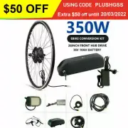 TDR 36V 350W 26'' Front Wheel Ebike Kit 10Ah Hub motor Electric Bike Conversion
