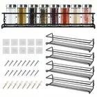 4PCS Hanging Kitchen Shelf Spice Rack Wall-Mounted Organizer Cupboard Stand.