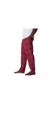 NWT Men’s Columbia 100% Cottin Flannel Pajama Pant, Red Plaid, Size Medium