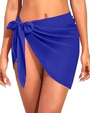 [Holipick] Sarong Cover Up Wrap Skirt Bathing Suit Sheer Swimsuit Sarong for Beach Chiffon Coverup