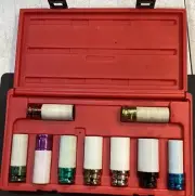 Sunex Tools 2849 9 Piece Thinwall Color Coated Protective Wheel Sockets