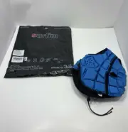 Rugby Soft Helmet Soccer Cap Flag Football Headguard Blue Medium