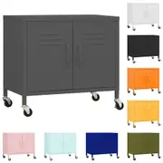 Storage Cabinet Steel Home Storage Organiser Furniture Black/White vidaXL