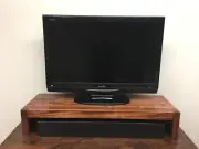 TV Riser/Laptop/Soundbar Modern Stand Solid Hardwood Made in the USA