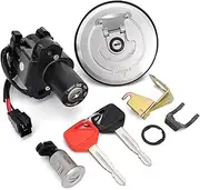 Ignition Key Switches for CB250F CB250F CB300F CBR250R ABS Tricolor for REPSOL Edition Ignition Switch Fuel Gas Cap Seat Lock Key Kit Ignition Barrel Key Switch