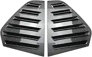 Compatible for Volkswagen VW Golf 8 MK8 2020+ Car Rear Window Shutter Cover Trim Window Louver Side Vent Trim Decoration Auto Accessories(Carbon Fiber)