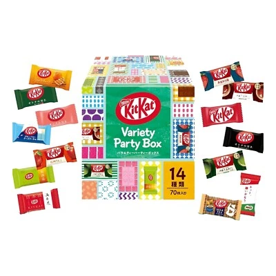 KitKat Japan Assorted Flavor Box 70 Mini Bars Japanese Matcha Strawberry Sweets