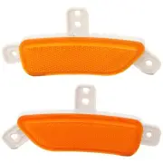 Bumper Face Bar Reflectors Light Lamp Set of 2 Front Driver & Passenger Pair