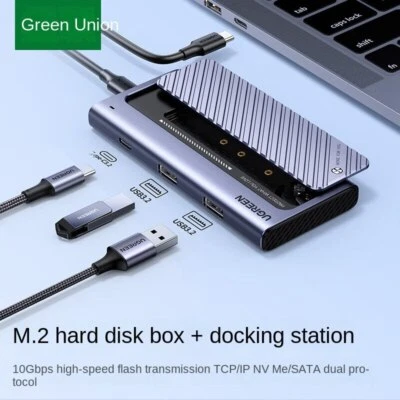 UGREEN Expansion Dock M.2 Hard Drive Case USB3.2 2TYPE-C3.2 10Gbps usable 4TB