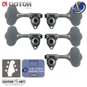 NEW Gotoh GBU510C-12 Bass 5-String L3+R2 11/16" Tuners Clover Key 3x2 - X-CHROME