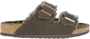 [Birkenstock] Women's Arizona Shearling Lined Sandal - Regular Width Mocha 37 R