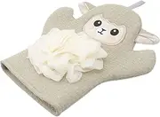 HAMPPLIES Adorable Cartoon Bath Towel Lightweight Exfoliating Scrubbing Towel for Comfortable Daily Cleaning for Home Travel Enjoyable Bath