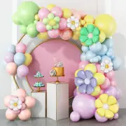 121X Balloons Arch Garland Maca Colors Balloons DIY Latex Balloons Background₡
