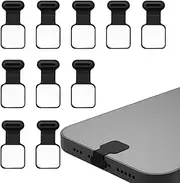 10 Pieces USB C Dust Plug,Silicone Charger Protector,Anti Dust Charging Port Plug Covers,Anti-Lost USB C-Type Cap,Removable Adhesive Cell Phone Cleaning Plug,USB C Port Cover,for Mobile Phone Laptop