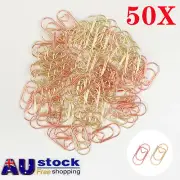 50Pcs Small Mini Metal Paper Clips Bookmarks Photos Letter Binder Clip School