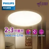 在飛比找momo購物網優惠-【Philips 飛利浦】品繹 LED吸頂燈 17W(PA0