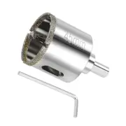Diamond Hole Saws Glass Drill Bits 45mm with Center Guide Drill Bit Zinc Plated