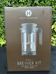 $115 Hotel Collection 3 In 1 Brewer Kit Cold Brew Pour Over French Press