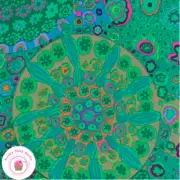 KAFFE FASSETT Free Spirit MILLEFIORE GP092 Jade Green Quilt Fabric