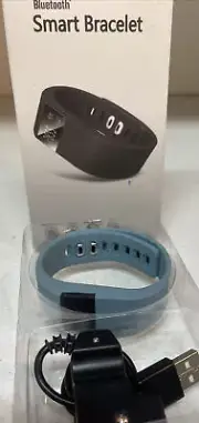 Bluetooth Smart Bracelet Calorie Tracker Alarm Sleep Monitor, Blue Band