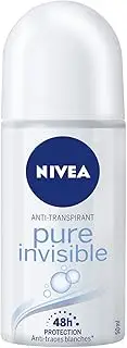 Nivea Pure Invisible Antiperspirant Deodorant Roll-On 50 ml (3 Pack)