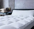 Mattress Topper Queen Cooling Plush Pillow Top Mattress Toppers Feather Bed T...