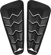 Quarter Side Window Louvers Compatible for Ford Mustang 2005-2014 Matte Black ABS Window Visor Cover Sun Rain Shade Vent（2PCS）