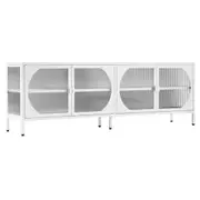 Cooper & Co. Eve 160cm Modern Metal TV Unit White