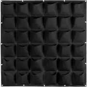 36 Pockets Wall Hanging Planter Planting Grow Bag Vertical Garden Vegetable Flower Black
