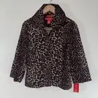 NWT A | Line Leopard Full Zip Jacket Women’s Sz 10 Long Sleeve Stretch