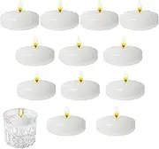 Floating Candles | Warm White Tea Light Floating Candles,Candlelight Clean Burn Interior Decoration for Weddings Dinners Christmas