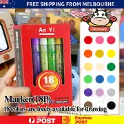 18x Acrylic Paint Pens For Rock Painting Stone Ceramic Glass Rock Markers AUS