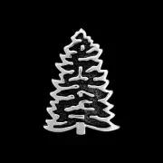 Pine Tree Pendant, 925 Sterling Silver Pendant, Fir Tree Pendant, Nature Pendant