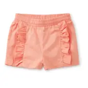 TEA COLLECTION Ruffle Woven Shorts - Peach - NWT Girls 12