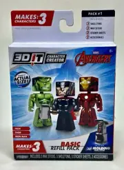 3DIT Character Creator Marvel Pack Avengers Pack 1 Basic Refill Pack Makes 3