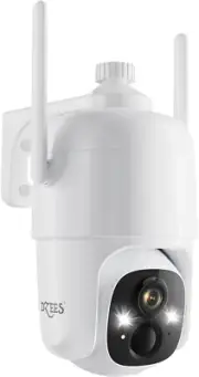 360° PTZ Security Cameras Wireless Outdoor Wifi, 2K Powered Home Security Camera