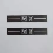6pcs EV Logo Sticker Speaker Handle Badge Emblem Replacement