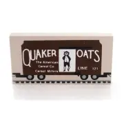 Cats Meow Village Quaker Oats Train Car Wood Accessory Retired Railroad 161