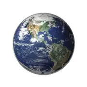 The Earth Globe Planet Ocean Land Novelty Golf Ball Marker Gift + HAT CLIP