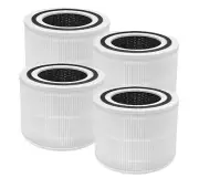 4 Pack True HEPA Filter Replacement for LEVOIT P350 300-RAC Air Purifier