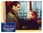 Rebecca US Lobby Card Laurence Olivier Joan Fontaine 1940 Old Movie Photo