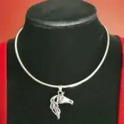 Erick's Sterling Silver Collar and Horse Head Pendant Set Taxco.925