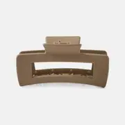 Brown Rectangle Claw Hair Clip