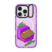 iPhone 16 Pro Impact Ring Stand Case MagSafe Compatible less regrets, more baguettes