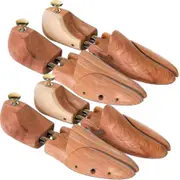 Shoe Tree 1 Pair, Luxurious Cedar Wood -44-45, Brown, Wood (1 Pair)